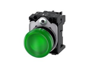 Lampka sygnalizacyjna kompletna 22mm zielona LED 24V AC-DC metal przył śrubowe SIRIUS ACT 3SU1152-6AA40-1AA0