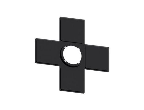 Ramka do etykiet samoprzylepnych 27x27mm do joysticka 4 kierunkowego czarna otwór 22mm SIRIUS ACT 3SU1900-0AM10-0AA0