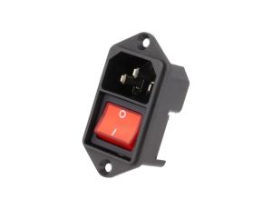 Złącze zasilające AC gniazdo męskie 10A 250VAC IEC 60320 4302.2101