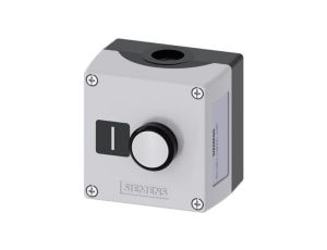 Kaseta sterownicza szara tworzywo 1 otwór przycisk biały /I/ 1NO SIRIUS ACT 3SU1801-0AD00-2AB1