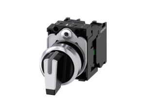 Przełącznik selektora, podświetlany, 22 mm, okrągły 3SU1150-2BM60-1NA0