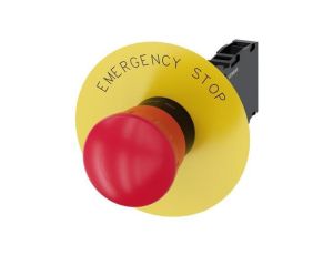 Przycisk bezpieczeństwa kpl 22mm tworzywo czerwony 1R 1Z przez obrót etykieta Emergency Stop IP69k SIRIUS ACT 3SU1100-1HB20-1FG0