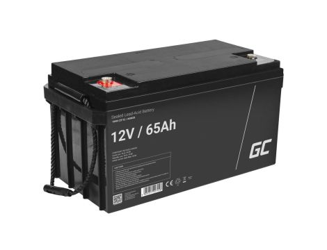 Green Cell AGM VRLA 12V 65Ah bezobsługowy akumulator do kamper, systemów fotowoltaicznych, łodzi