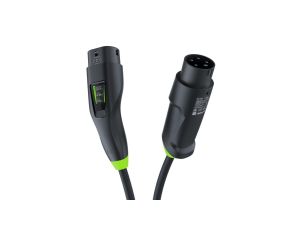 Green Cell Habu Ładowarka Mobilna EV 11 kW 7 m Typ 2 CEE do Ładowania Pojazdów Elektrycznych EV PHEV 2w1 Wallbox z Aplikacją GC