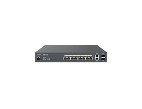 Switch zarządzalny 8x RJ45 Gigabit PoE+130W, 2x Uplink Cloud ECS1112FP
