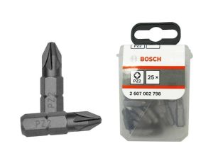 Bit, grot, końcówka pz2 25mm exh 25pcs