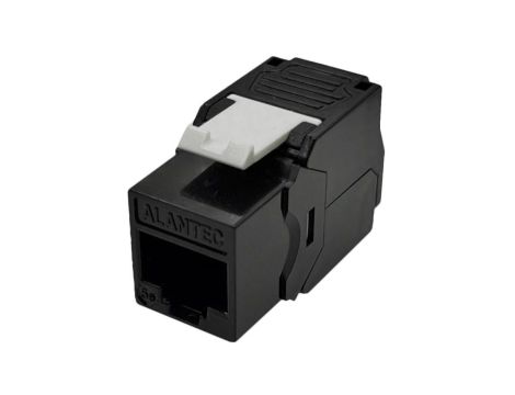 Moduł keystone RJ45 beznarzędziowy UTP kat.5E, SLIM, kolor czarny ALANTEC