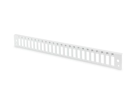 Płyta czołowa do światłowodowego panelu krosowego24x SC duplex 1U (do DN-96200-QL), szary DN-96202-QL