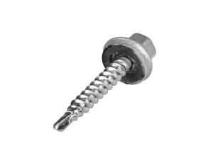 Wkręty farmerskie samowiercące do blachy i drewna z podkładką EPDM 4,8x35mm srebrne 250szt