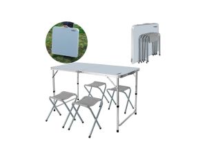 Zestaw biwakowy (stół + 4 krzesła) składany w walizkę NEO 63-159