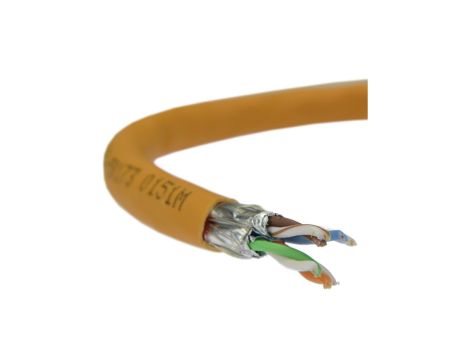 Kabel FTP kat.7 S/FTP 4x2x0,57 pomarańczowy LSOH SecurityNet /100m/