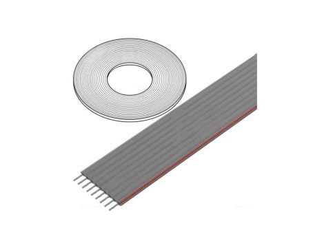 DS1057-09A282R-76.5 Przewód: wstążkowy 1,27mm linka Cu nieekranowany PVC szary