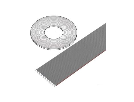DS1057-26A282R-30.5 Przewód: wstążkowy 1,27mm linka Cu nieekranowany PVC szary