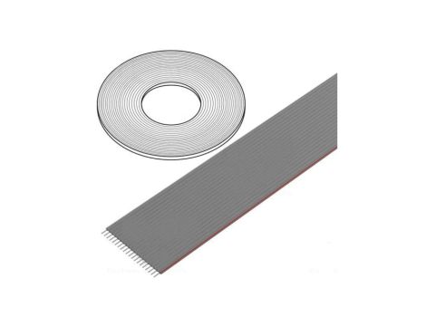 DS1057-20A282R-76.5 Przewód: wstążkowy 1,27mm linka Cu nieekranowany PVC szary