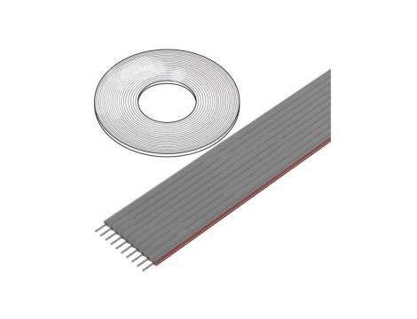 DS1057-10A282R-76.5 Przewód: wstążkowy 1,27mm linka Cu nieekranowany PVC szary