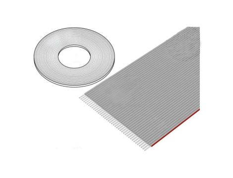 DS1057-01-40A282R-30.5 Przewód: wstążkowy 1mm linka Cu nieekranowany PVC szary 30,5m
