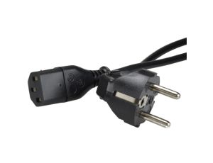 Kabel zasilający 230V 10A z gn. IEC320 C13 0,6m