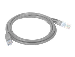 Patchcord UTP kat.6 kabel sieciowy LAN 2x RJ45 linka szary 2m Alantec