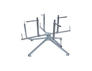 Rozwijak składany do rur ogrzewania podłogowego PERT PEX i peszli karbowanych z prowadnicą fi: 100cm (w skrzynce narzędziowej)