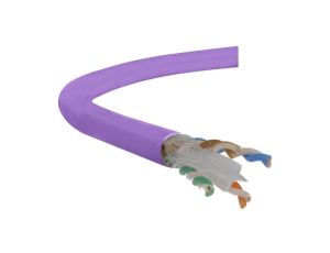 Kabel UTP kat.6 U/UTP 4x2x0,57 B2ca fioletowy LSOH Alantec /100m/
