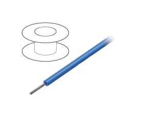 Przewód na rolce 30,5m linka Cu 22AWG PVC niebieski 1kV 1551 BL005