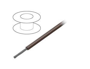 1551-BR005 Przewód na rolce 30,5m linka Cu 22AWG PVC brązowy 1kV