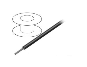 Przewód na rolce 30,5m linka Cu 20AWG PVC czarny 1kV 1553 BK005