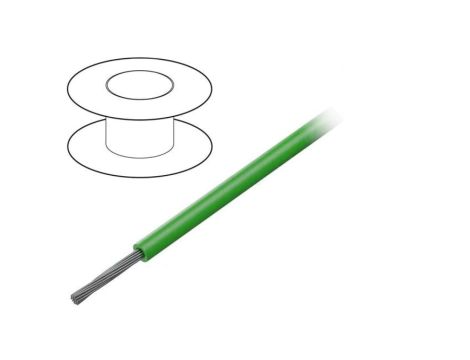 1559-GR005 Przewód na rolce 30,5m linka Cu 14AWG PVC zielony 1kV