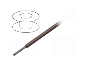 Przewód na rolce 30,5m linka Cu 18AWG PVC brązowy 600V 1857 BR005