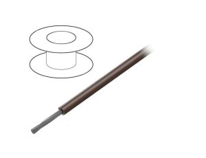 Przewód na rolce 30,5m linka Cu 18AWG PVC brązowy 1kV 1555 BR005