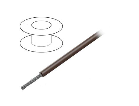 1555-BR005 Przewód na rolce 30,5m linka Cu 18AWG PVC brązowy 1kV