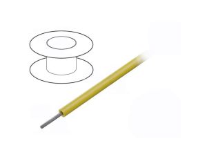 1854-YL005 Przewód na rolce 30,5m linka Cu 24AWG PVC żółty 600V