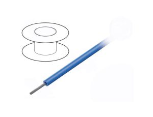 Przewód na rolce 30,5m linka Cu 24AWG PVC niebieski 600V 1854 BL005