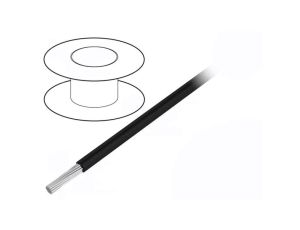 1854/19-BK005 Przewód na rolce 30,5m linka Cu 24AWG PVC czarny 600V