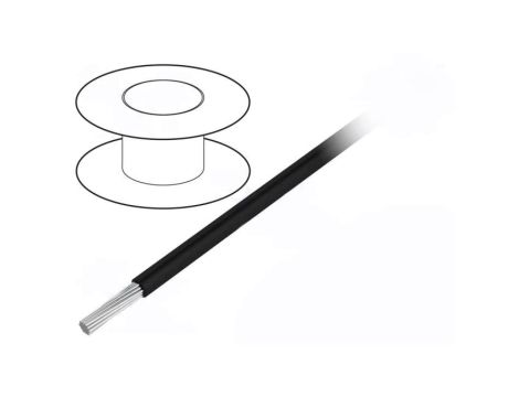 3048-BK001 Przewód na rolce 305m linka Cu 28AWG PVC czarny 300V
