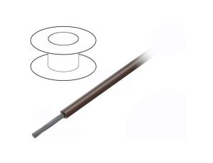Przewód na rolce 30,5m linka Cu 28AWG PVC brązowy 300V 3048 BR005