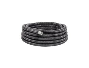 Peszel ochronny metalowy Anaconda Multitite roz.32 34/28,1mm - karbowana elastyczna FCC w powłoce PVC 1250N UV IP67 czarny /30m/