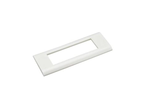 Ramka montażowa 6M 135x45 biała na moduły Mediabox