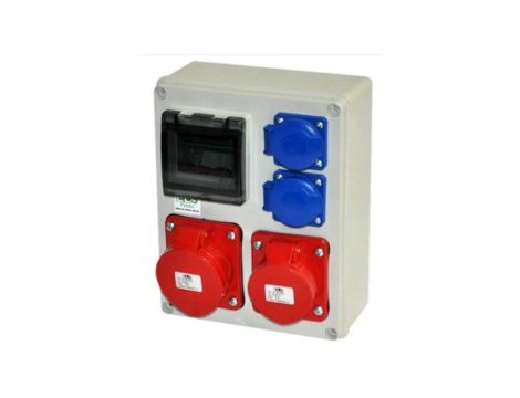 Zestaw zasilający MIKO-4M 32A/5P + 16A/5P + 2x230V IP44 E901304013