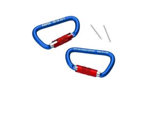 Zestaw 2 karabińczyków TT z kołkami zabezpieczającymi KNIPEX 00 50 03 T BK