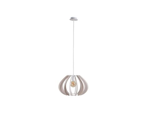 Lampa wisząca nowoczesna drewno 1xE27 NORA