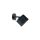 Kinkiet nowoczesny abażur spot 1xE27 FLOW BLACK