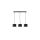 Lampa wisząca nowoczesna abażur 3xE27 FLOW BLACK