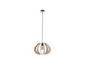 Lampa wisząca nowoczesna drewno 1xE27 NORA NATURAL