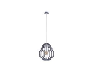 Lampa wisząca nowoczesna drewno 1xE27 RUFO GREY