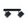 Spot nowoczesny abażur 2xE27 FLOW BLACK