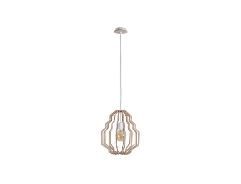 Lampa wisząca nowoczesna drewno 1xE27 RUFO NATURAL