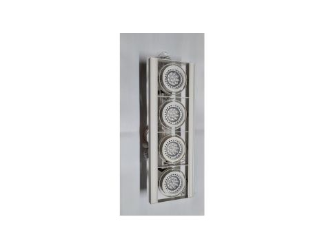 Oprawa zwieszana prostokątna biała 40W/840 4xAR111 LED Flash 1S RELCO