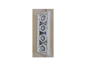 Oprawa zwieszana prostokątna biała 4x17W/840 4xAR111 LED Flash 1S RELCO