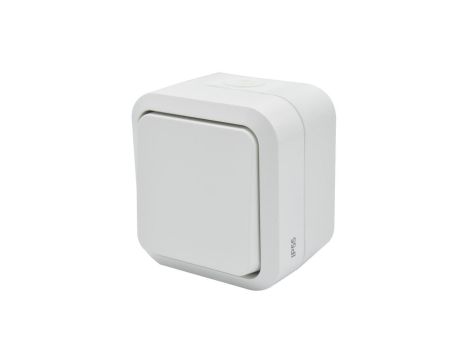 Łącznik uniwersalny pojedynczy natynkowy Aqua Pro IP55 biały 60220